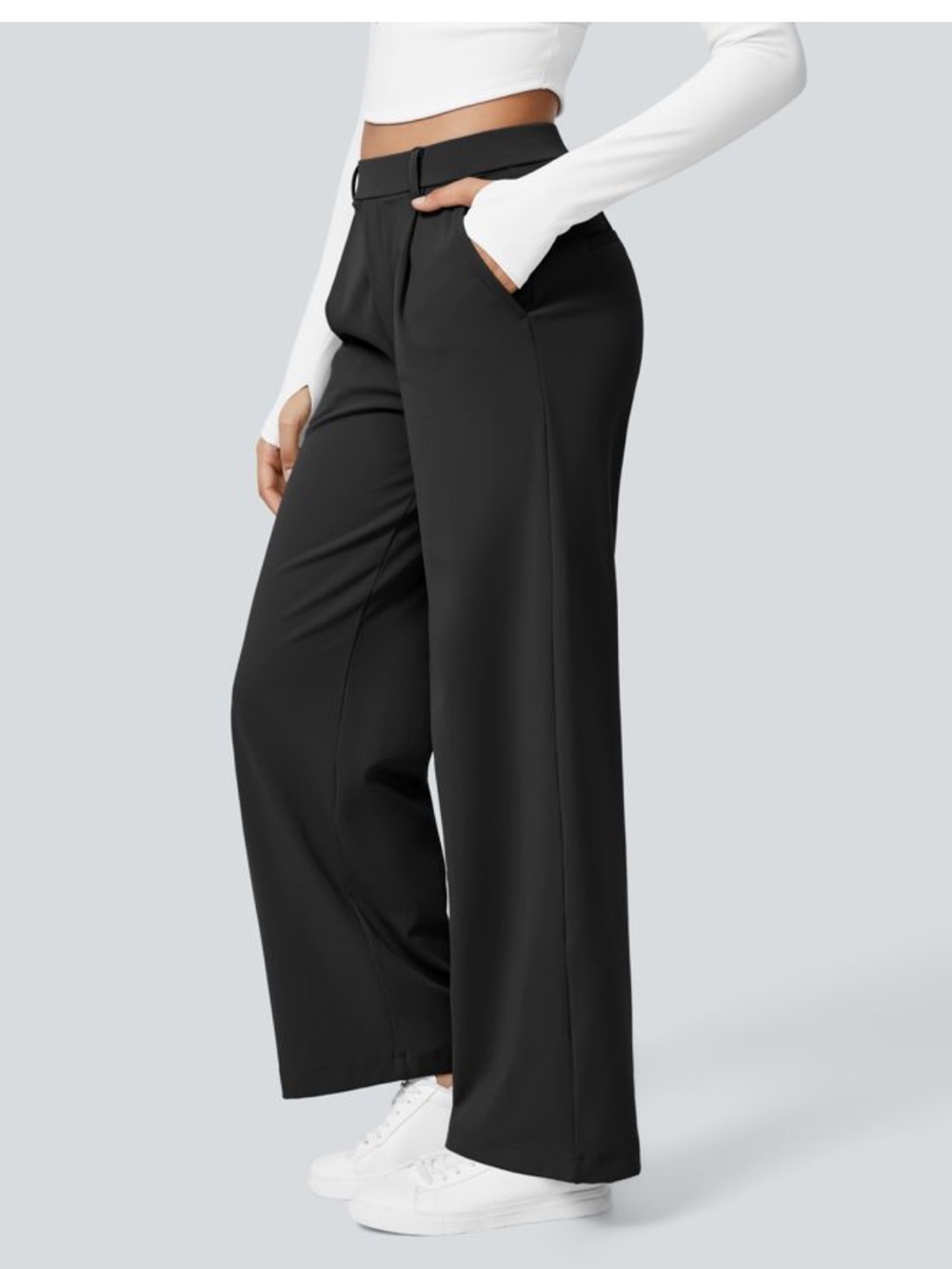 HALARA Black Work Pants